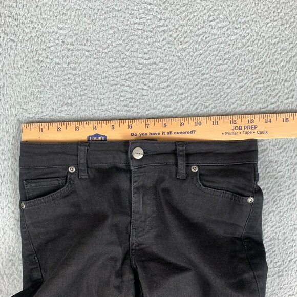 Anine Bing Jagger Jeans Womens 24 Black Low Rise Stretch Denim Skinny Crop Ankle - Picture 13 of 16